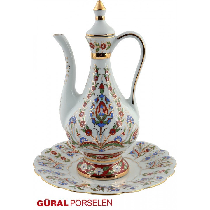 Osmanlı İki Parça Porselen Sürahi Takımı 